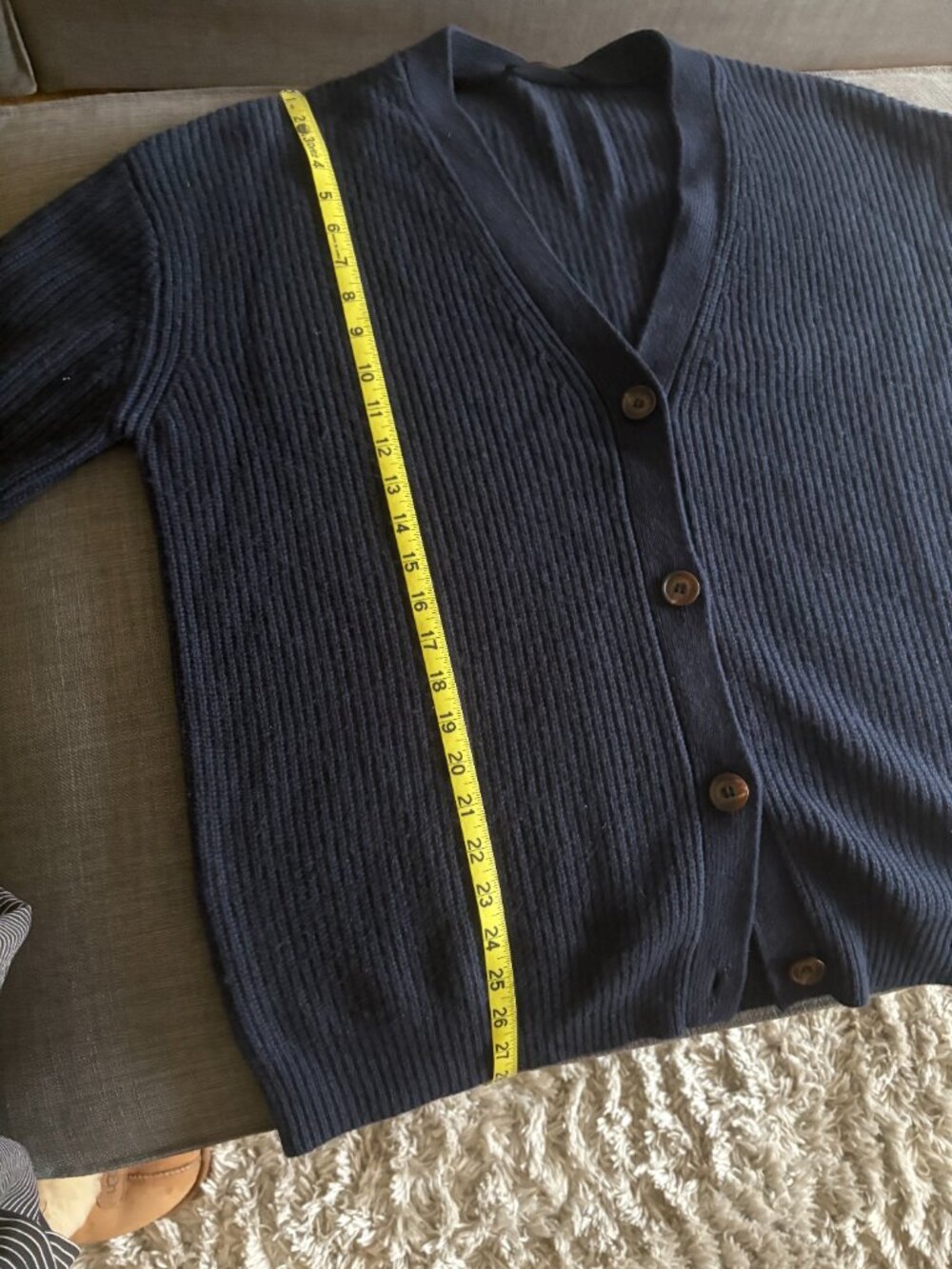 Jenni Kayne Navy Cashmere Sweater - XS - Excellent Condition - Picture 4 of 5